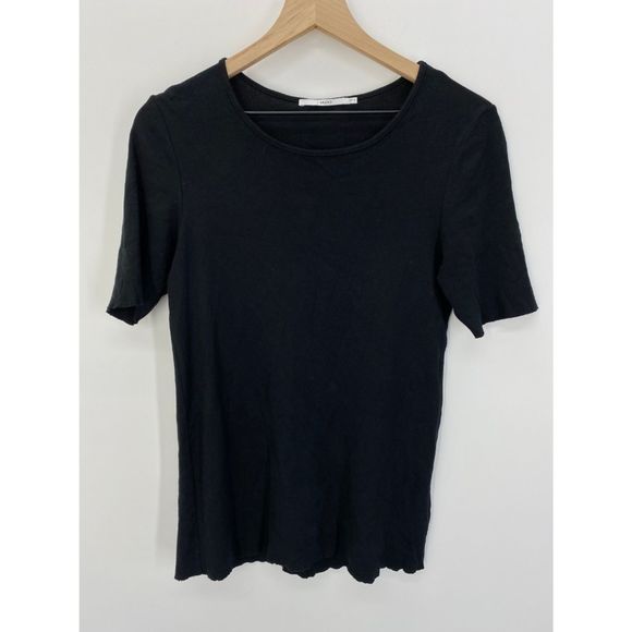 J Brand French Girl Short Sleeve Tee Black - M - Picture 3 of 8